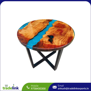 Table à manger en résine époxy, design moderne en bois et résine, écologique, décoration intérieure, fabrication artisanale, sur mesure - Product Image 5