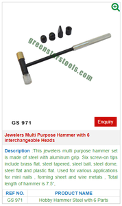 <b>Watch</b> <b>Case</b> Opener Knife Bergeon Type GS 971 for Jewelry Tools-Jewellery Tools - Product Image 2