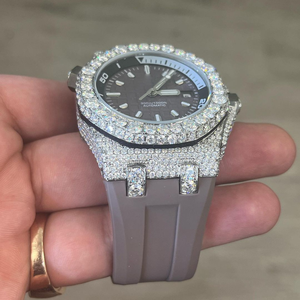 Reloj Personalizado de la Mejor Calidad para Hombre, Reloj con Incrustaciones de Moissanita, Joyería de Diamantes Estilo Hip Hop para Regalo Unisex - Product Image 3