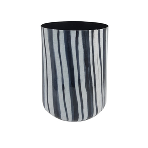 Florero de Metal de diseño antiguo acabado de mármol para el hogar sala de estar Decoración de mesa jarrón de Metal hecho a mano personalizado - Product Image 1