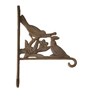 Look vintage Canards en fonte Design plante cintre | Crochet de porte-pot de fleur mural en métal en gros pour maison et jardin - Product Image 2