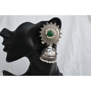 Nouvelles boucles d'oreilles jhumka faites à la main en argent pour filles et femmes, vente en gros - Product Image 4