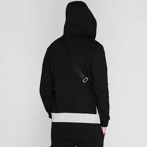 Sweat à capuche décontracté 100 % coton molleton bouclette épais avec fermeture éclair, logo personnalisé, motif uni, pour usage extérieur hivernal, numérique - Product Image 3