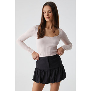 GRIMELANGE YOUPES Jupe courte doublée à taille haute zippée coupe classique pour femme - Product Image 2