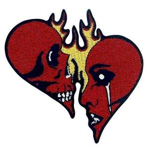 Geometric embroidered appliques with <b>adhesive</b> and merrow border for modern textile enhancements - Product Image 1