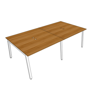 โต๊ะกลุ่ม 4 ชิ้น รุ่นโมเดิร์น AtonBamboo ขนาด 240x120 ซม. พร้อมขาเหล็กประกอบสำเร็จ - Product Image 4