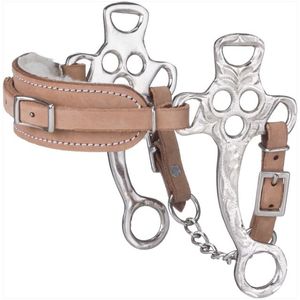 Forro polar plata Hackamore ligero tamaño personalizado brocas de caballo más vendido en precio barato 2024 brocas de caballo occidental - Product Image 1