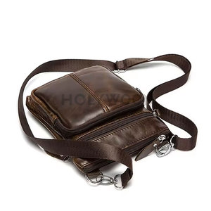 Sac à bandoulière pour homme, mode, plusieurs compartiments, en cuir, durable, léger, pour les voyages, le travail, les activités de plein air - Product Image 6