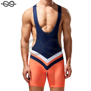 Body sans couture pour hommes Maillot de lutte Sous-vêtements respirants Justaucorps Combinaison une pièce Gilet Confort et performance - Product Image 3