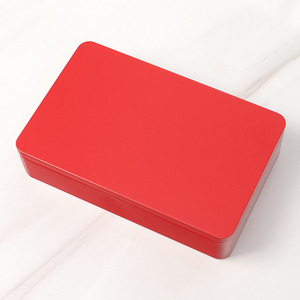 Boîte à biscuits carrée en métal de <span class=keywords><strong>grande</strong></span> capacité personnalisée Boîte à bonbons en fer et à thé - Product Image 5