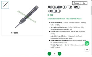 Punzón Automático Niquelado Ajustable para Marcar, Herramienta de Impacto para Joyería | N.° de artículo GS-220C - Product Image 3