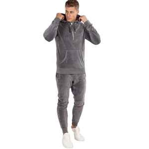 ชุดวอร์มผ้าฝ้ายเนื้อ100% สำหรับผู้ชายชุดวอร์มผ้าคอตตอนแบบใหม่ออกแบบได้ตามต้องการสำหรับฤดูหนาว - Product Image 1