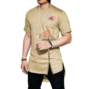 High Quality <b>Men's</b> Side Zipper T-<b>Shirt</b> Custom Material Custom Printing Logo Flexible <b>for</b> Summer - Product Image 2