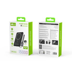 HOME Digitalome HPK-055 Portable 5000mAh <b>Power</b> <b>Bank</b> with Type C Fast Wireless Charging 20W <b>Bank</b> <b>Power</b> Station - Product Image 2