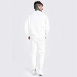 Survêtement avec logo brodé personnalisé survêtement à manches longues en coton de haute qualité pour garçons sweats à capuche ensemble de sport deux pièces - Product Image 6