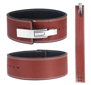 Ceinture d'haltérophilie en cuir PU de haute qualité de 6 pouces Logo personnalisé équipement de Fitness d'entraînement professionnel genou solide réglable - Product Image 1