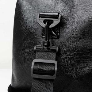 Sac de sport avec compartiment à chaussures Sacs de sport de luxe en cuir PU pour hommes - Product Image 4