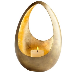 Bougeoir Bougeoir en métal pour l'éclairage et la décoration de la maison Ensemble Bougeoir décoratif élégant finition antique - Product Image 6