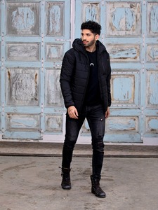 Wholesale Customize Quality Zip Pocket <b>Mens</b> Fashion Winter Outdoor Trend Warm Anti-Cold Loose Cotton <b>Jacket</b> - Product Image 2