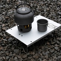 Table de camping pliable en aluminium portable, légère, pour une personne, installation rapide, table de pique-nique en plein air, table à thé avec sac de transport