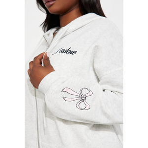 Best Selling Women <b>Zip</b>-<b>up</b> Hoodies Quickdry Streetwear Style Breathable Lightweight Customized Logo Printing Zipper <b>Hoodie</b> - Product Image 5