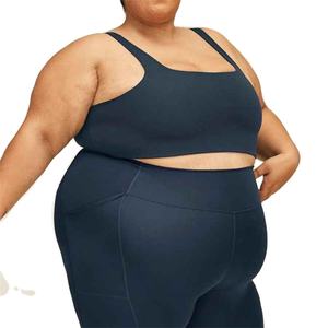 Ensemble de yoga sportif résistant à l'eau avec logo personnalisé pour les femmes corpulentes, taille plus 6XL, col carré, spandex, polyester, taille élastique - Product Image 5