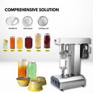 Machine de scellage transparente pour canettes de boisson, machine de scellage pour bouteilles et bocaux en PET, pour boissons, aliments, sodas, boîtes de conserve - Product Image 3