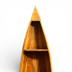 Étagère à livres de style bateau antique, meuble de rangement pliable industriel et rustique pour la maison, le bureau, le salon, la chambre à coucher, les hôtels - Product Image 3