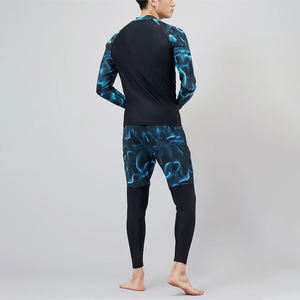 T-shirt de sport d'été à séchage rapide, compression, rash guard, manches longues, spandex/polyester, entraînement en plein air, course à pied, salle de sport, entraînement - Product Image 4