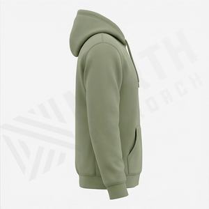 Sudadera con Capucha de Algodón Ligera y Transpirable, Personalizada con Bordado, Teñido Liso, Corte Holgado, para Hombre, Otoño, Deportes, Viajes, Informal - Product Image 3