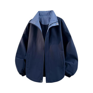 OEM logotipo personalizado bordado impreso diseño nuevo retro casual chaqueta pareja moda versátil chaqueta - Product Image 6