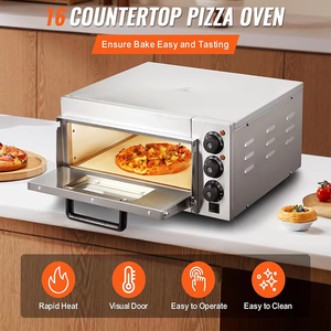 <span class=keywords><strong>Horno</strong></span> de pizza comercial de <span class=keywords><strong>segunda</strong></span> <span class=keywords><strong>mano</strong></span> de 16 pulgadas, precio al por mayor de acero inoxidable de calentamiento rápido de una sola capa a la piedra eléctrica - Product Image 2