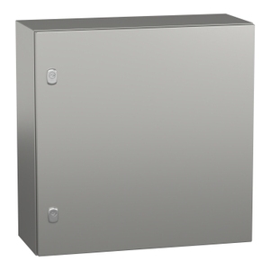 For SCHNEIDER <b>ELECTRIC</b> NSYS3X6625H Spacial S3X Stainless 316L 600x600x250mm Scotch Brite Finish Electronics <b>Instrument</b> Enclosure - Product Image 1