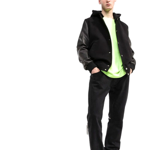 Custom Logo <b>Wool</b> Chenille Embroidery Baseball Letterman Jackets Men Vintage Varsity Waterproof Reversible Eco-Friendly Gothic - Product Image 2