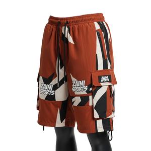 <b>Men</b> Windbreaker <b>Shorts</b> <b>Lightweight</b> Polyester Fabric Contrast Panel <b>Cargo</b> Style Heat Transfer Logo Custom <b>men's</b> <b>shorts</b> Quick Dry - Product Image 4