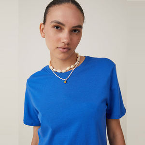 T-shirts à manches courtes personnalisés en gros de haute qualité à la palangre été Slim Fit tenue décontracté 100% coton t-shirts pour femmes - Product Image 6