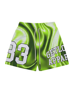 Shorts cargo camouflage personnalisés de haute qualité pour hommes, shorts de basket-ball sublimés, impression DTG, streetwear graphique, pantalon cargo en nylon à mailles - Product Image 1