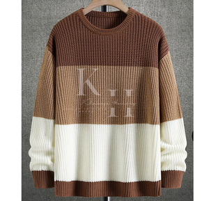 Suéter de lana moderno para hombre-Jersey de manga larga para moda informal de invierno, suéter de punto para hombres con estilo - Product Image 4