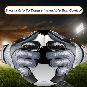 Nouveaux gants de gardien de but de football en latex imperméable respirant antidérapant à doigts entiers avec fermeture à lacets en gros - Product Image 2