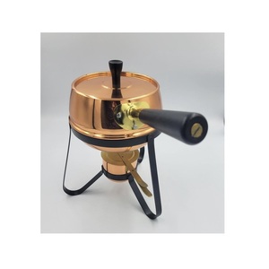 Plato de frotamiento de cobre puro con elegantes detalles de latón y estructura duradera hecha para uso en restaurantes o celebraciones familiares - Product Image 3