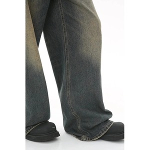 Pantalon en jean stretch personnalisé pour hommes High Street Hip Hop Style vintage Zipper Fly Dark Fournisseur direct de vêtements de rue en 3D - Product Image 6