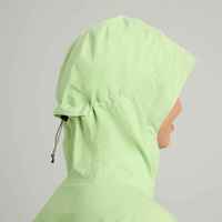 Veste d'extérieur imperméable haute performance au design innovant, avec poignets ajustables et motif imprimé, idéale pour la randonnée