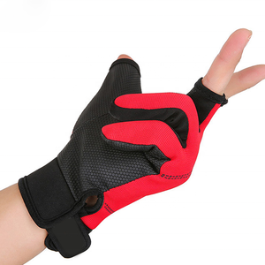 Gants de pêche en néoprène demi-doigts personnalisés de haute qualité à prix de gros avec impression silicone et fermeture à bouton en silicone pour hommes et femmes - Product Image 5