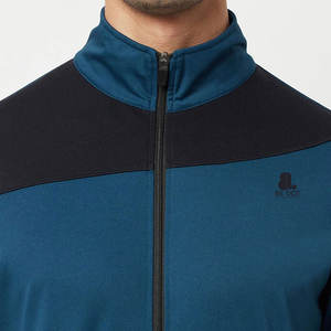 Conjunto de chándal con capucha y cremallera de bloque de color para hombre al por mayor, ropa de calle de invierno, chándal transpirable con cierre de cordón 2n en 1, estampado - Product Image 5