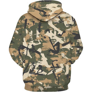 Sudaderas con capucha de camuflaje, forradas de lana, estilo urbano, holgadas, informales, cómodas y con estilo. - Product Image 5