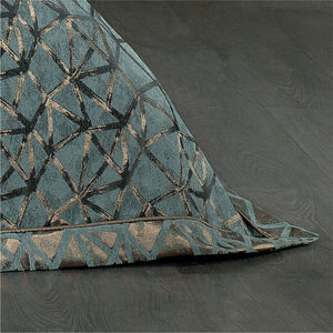 Ensemble de couvre-lit Guzide ELIZ 4 pièces classique turquoise 100% chenille tissé à rayures teintées, lavable, anti-acariens, taille King Size, pour la maison - Product Image 6