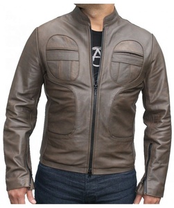 Chaqueta de invierno estilo callejero para hombre, diseño personalizado, piel de vaca de alta calidad, cuero teñido, impermeable y transpirable, recién llegado - Product Image 1