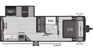 Nouvelle caravane hybride tout-terrain Keystone C-o-l-e-m-a-n Lantern 25REX 2026 en promotion - Product Image 2