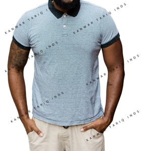 Camiseta de secado rápido orgánica personalizada para hombre, camiseta de manga larga Vintage de alta calidad para Polos con diseño cuadrado de cuello acanalado - Product Image 1