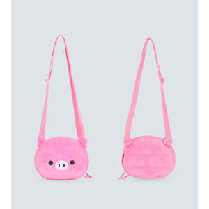 Kids' Pig Shoulder Bag Lightweight & Waterproof 3D Plush Design-Tykle Plush Purses - Product Image 2